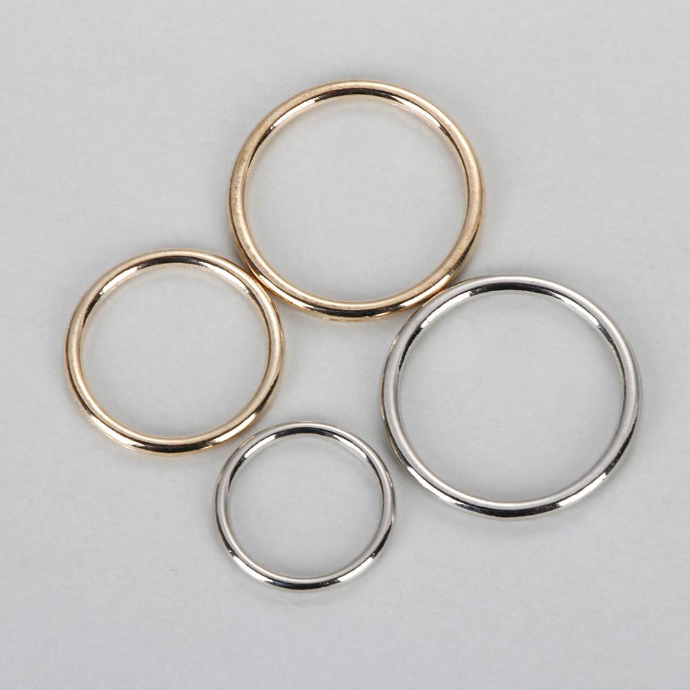 10Pcs Metal O Ring Silver Gold - Sewing Tas ulasan dan harga
