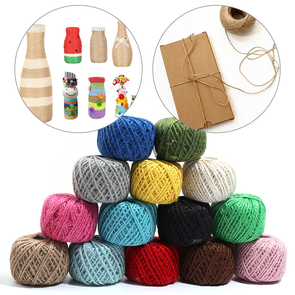 50Meter Natural Jute Ribbon Cr - Vintage Sewing Textile ulasan dan harga