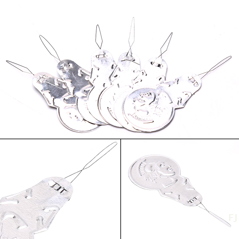[YU]Silver Bow Wire Needle Thr - Needle Threader Tool ulasan dan harga