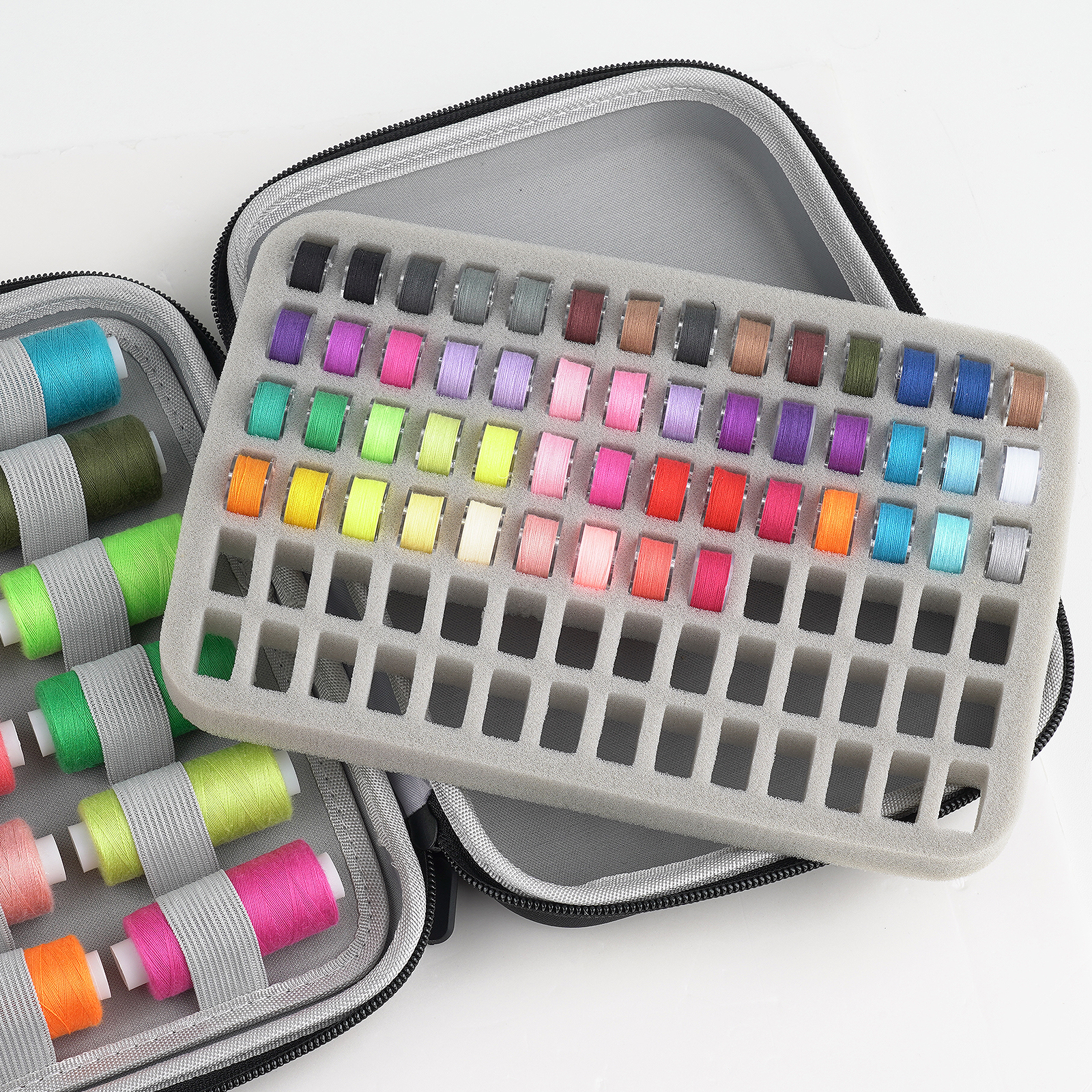 Bobbins Case Thread Organizer, - Bobbin Organizer Box ulasan dan harga