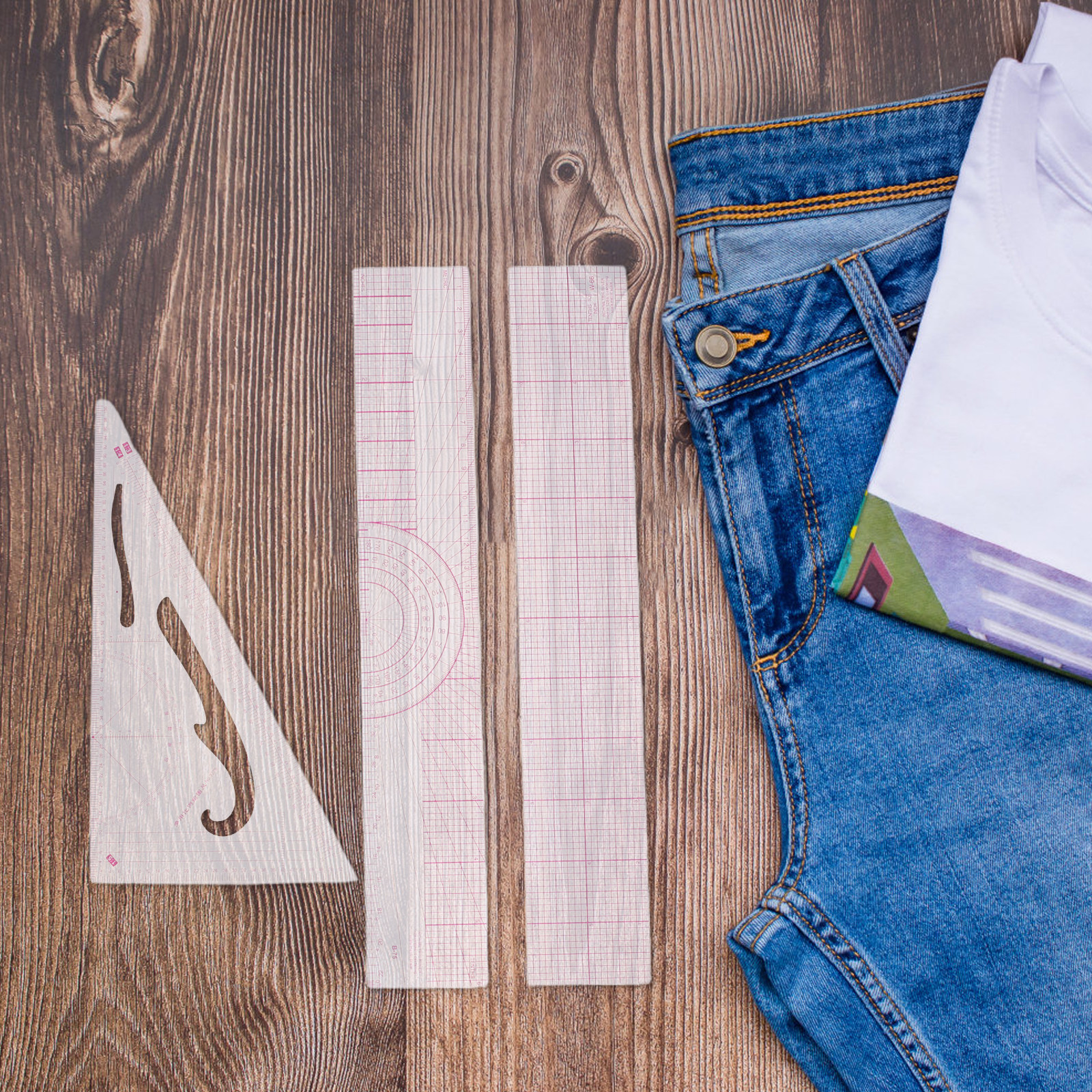 1Set Garment Pattern Making Ru - Sewing Garments ulasan dan harga