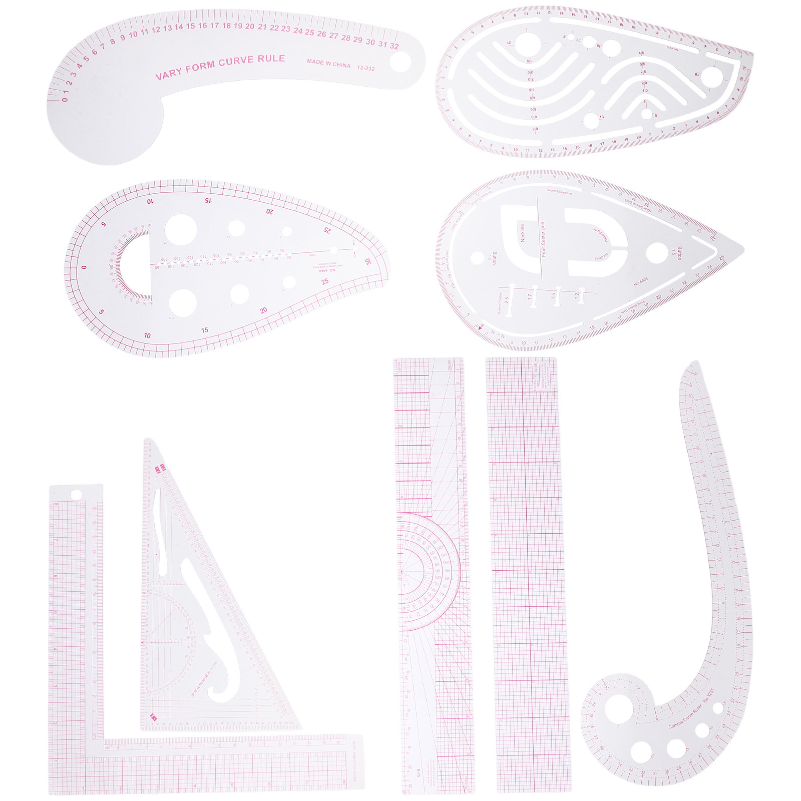 1Set Garment Pattern Making Ru - Sewing Garments ulasan dan harga