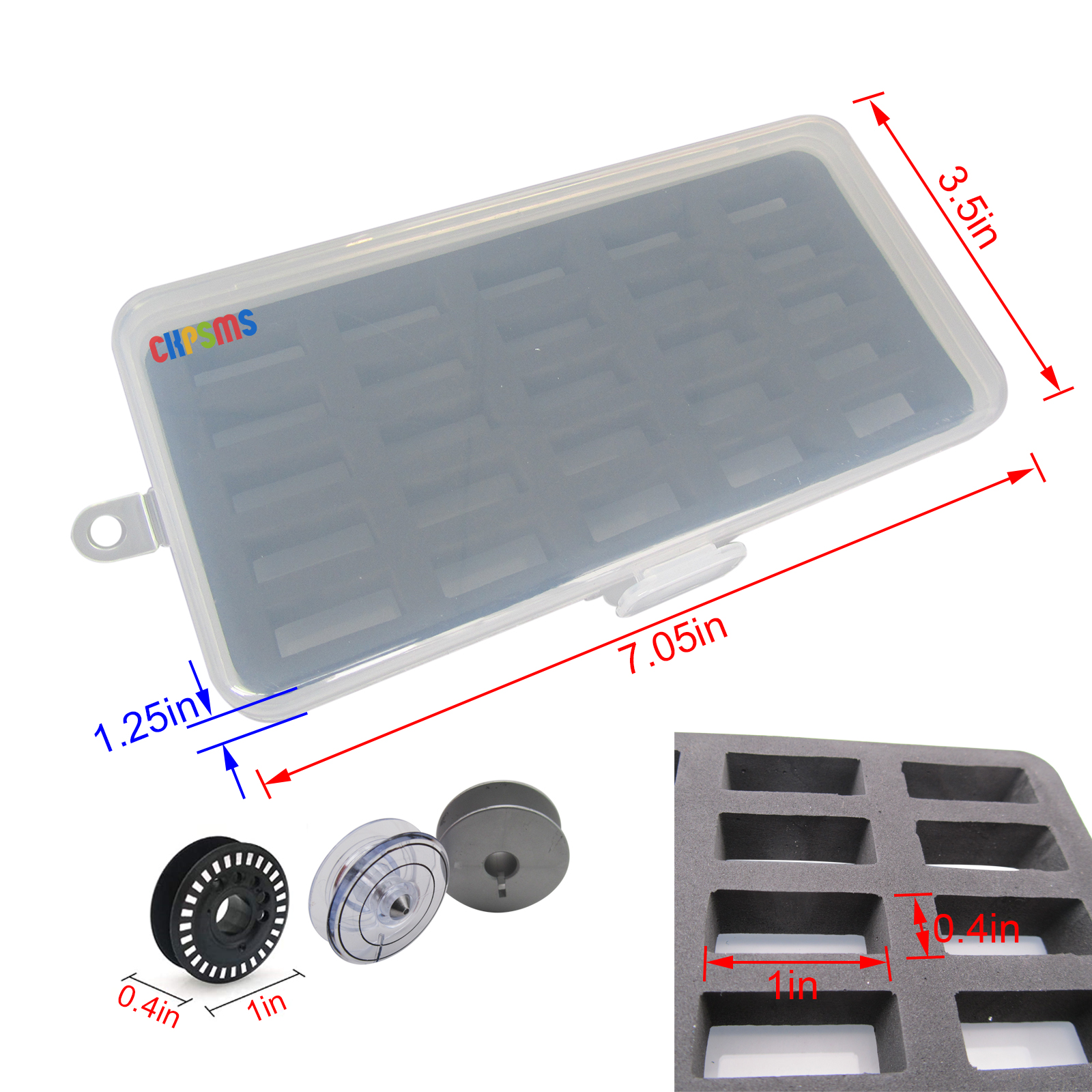 2Pack Bobbin Case For Jumbo (M - Bobbin Organizer Box ulasan dan harga