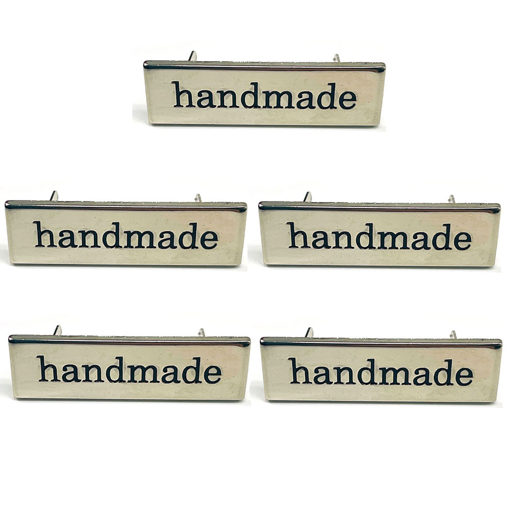 5Pcs Metal Handmade Tag Labels - Sewing Labels ulasan dan harga