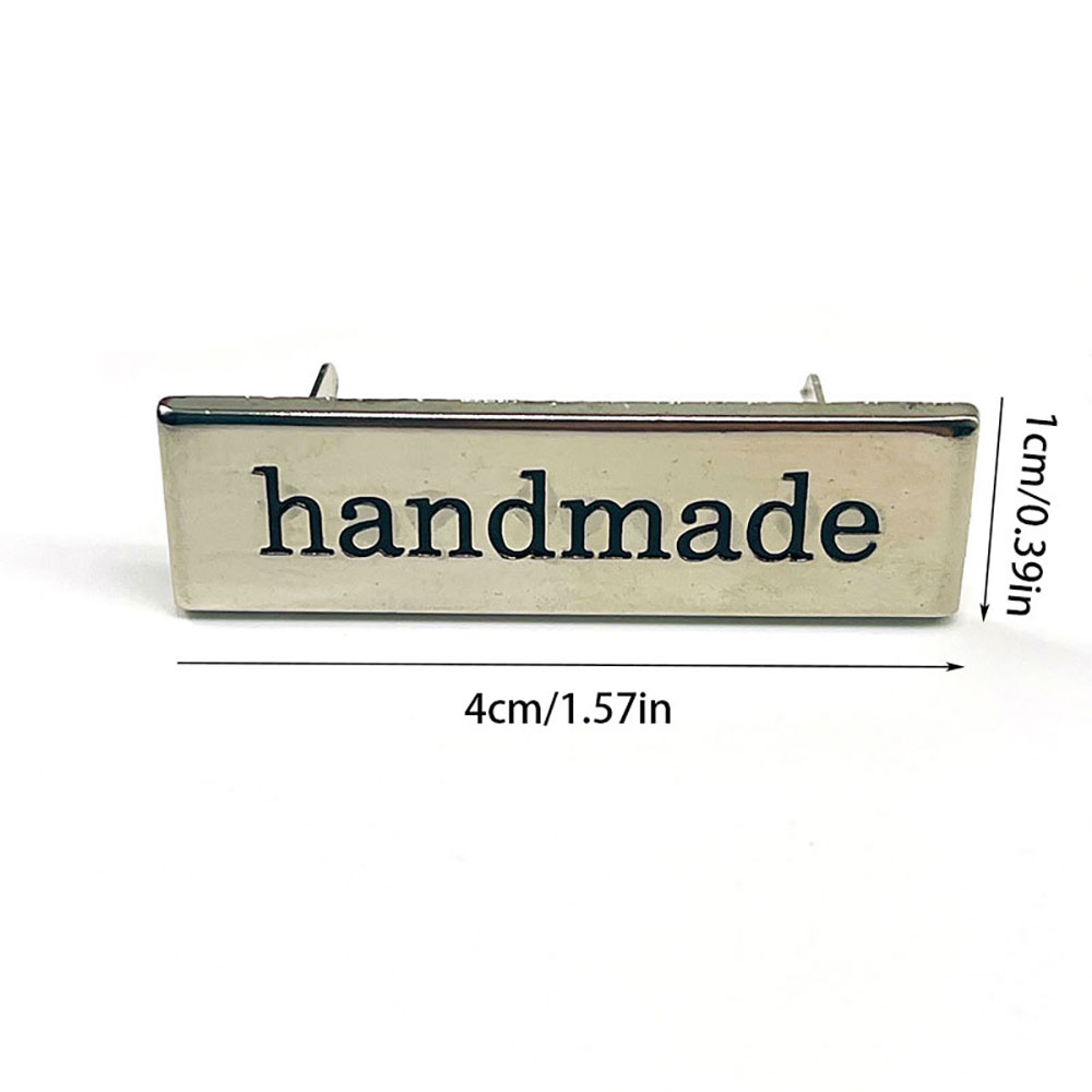 5Pcs Metal Handmade Tag Labels - Sewing Labels ulasan dan harga