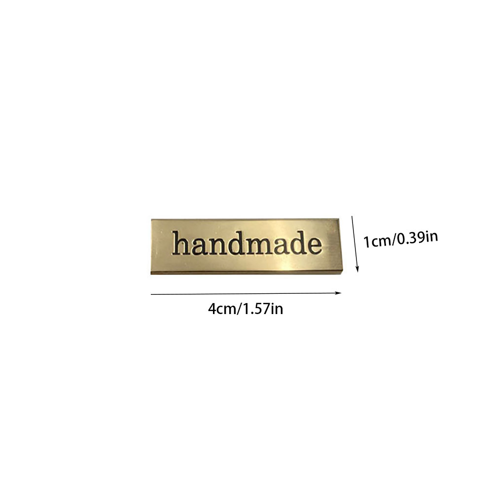 5Pcs Metal Handmade Tag Labels - Sewing Labels ulasan dan harga