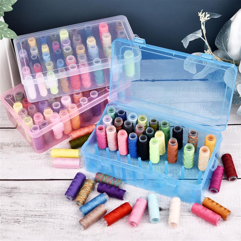 New 42 Axis Sewing Thread Stor - Bobbin Organizer Box ulasan dan harga